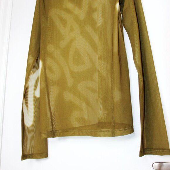 BNWT SS25 ACNE STUDIOS SPRAYED LOGO LS TSHIRT L - Picture 7 of 11